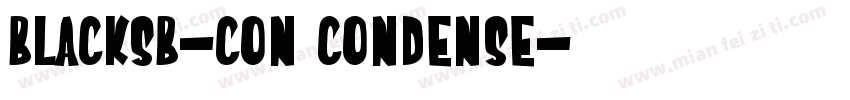 BlackSB-Con Condense字体转换